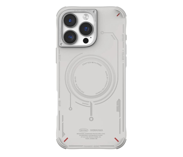 SKINARMA Mecha do iPhone 16 Pro 6.3" Magnetic Charging light grey - 1316904 - zdjęcie